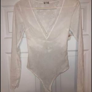 Free people babes in bandeaus bodysuit size xs NWT